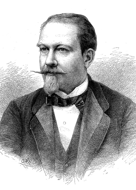 Adolphe Ferdinand Joseph van Soust de Borckenfeldt, 6 July 1824, 23 April 1877, a Belgian writer and art historian, Historical, digital reproduction of an original from the 19th century