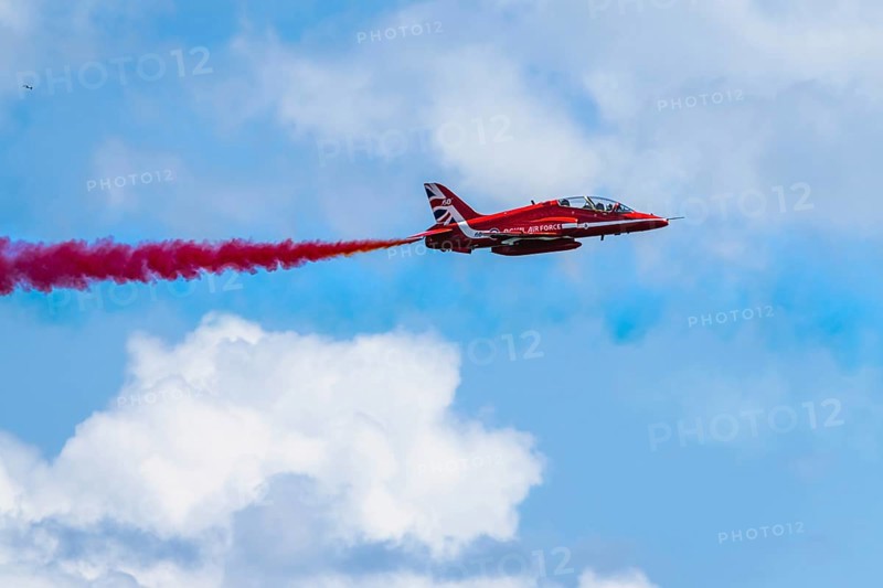 Red Arrows, Royal Air Force Aerobatic Team, Airshow 2024, Teignmouth, Devon, England, United Kingdom, Europe