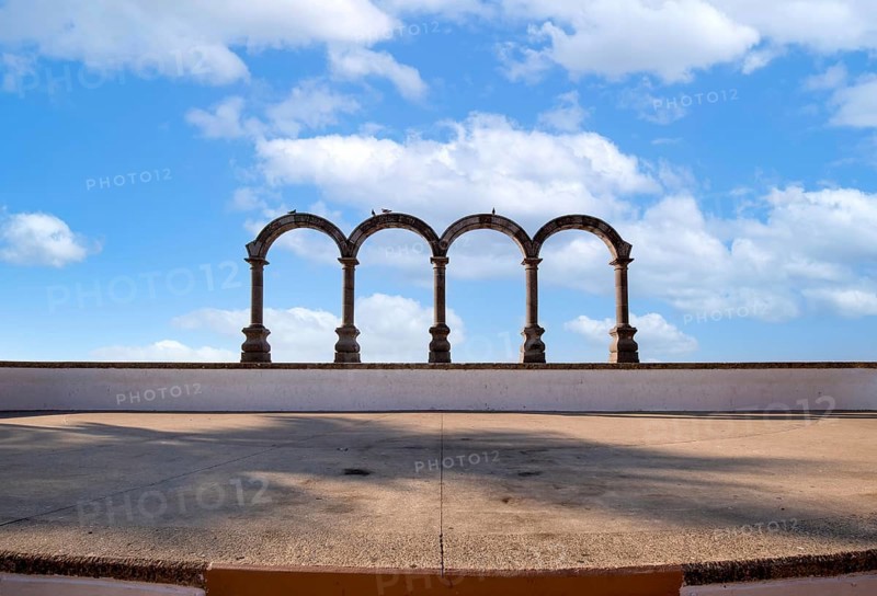 Famous Puerto Vallarta sea promenade, El Malecon, with ocean lookouts, beaches, scenic landscapes hotels and city views