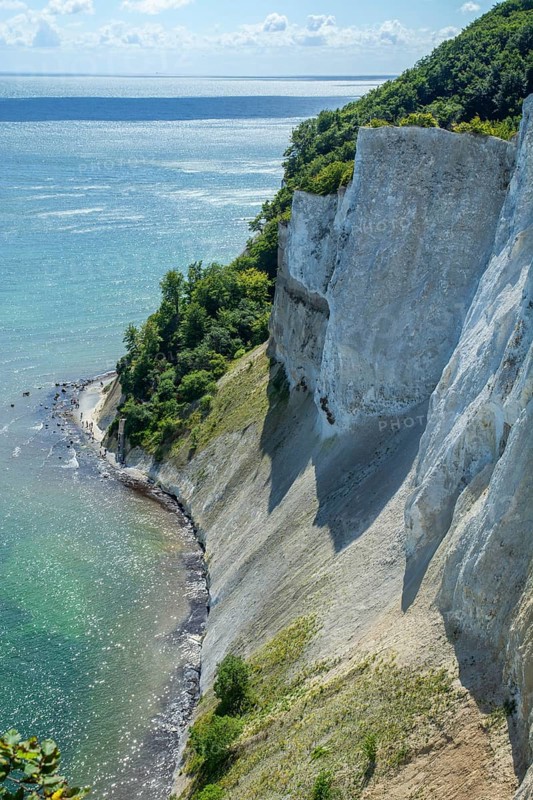 Möns Klint chalk cliff, Baltic Sea, island of Mön, Denmark, Scandinavia, Europe