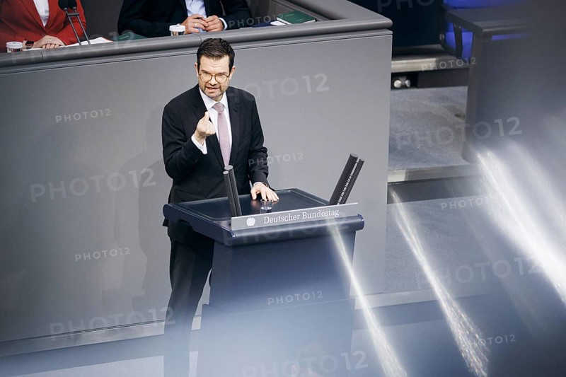 Marco Buschmann (FDP), Federal Minister of Justice, recorded during a speech on internal security in the German Bundestag in Berlin, 12/09/2024