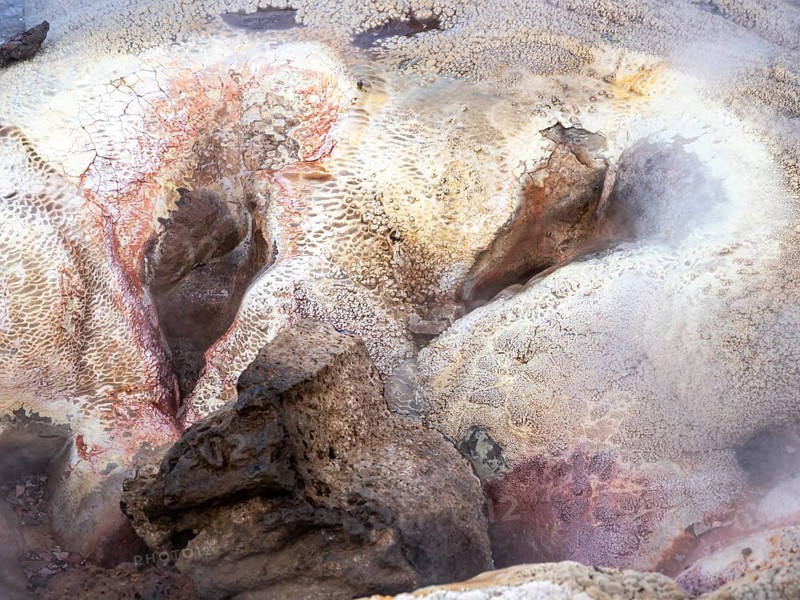 Hot spring Eyvindarhver, Hveravellir geothermal area, Iceland, Europe