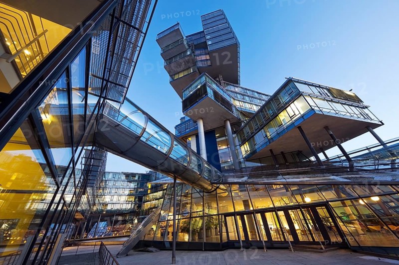 Administration building Nord LB, Norddeutsche Landesbank, architectural office Behnisch, Behnisch & Partner, Hanover, Lower Saxony, Germany, Europe