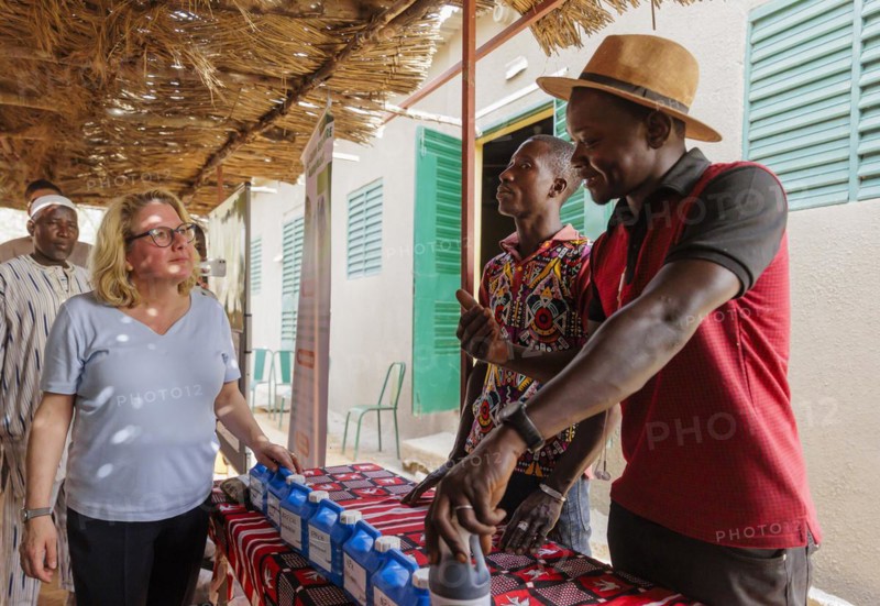 Svenja Schulze (SPD), Federal Minister for Economic Cooperation and Development visits the agroecological training centre Centre Beo-Noree in Beo-Noree, 04.03.2024.photographed on behalf of the Federal Ministry for Economic Cooperation and Development