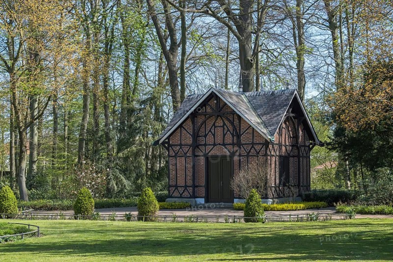 Teehaus im Schlosspark, Ahaus, Münsterland, North Rhine-Westphalia, Germany, Europe