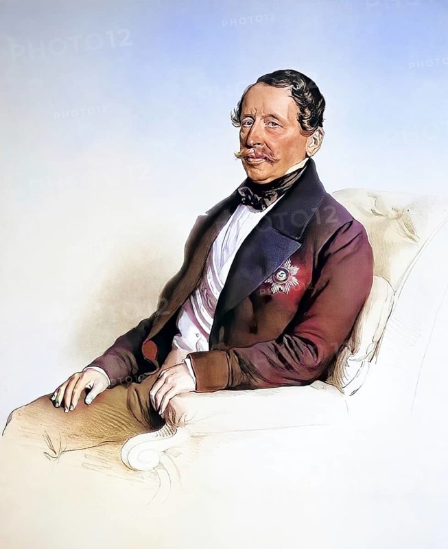 Josef Obermayer (1783-1864), Military Chief Catering Administrator, holder of the Grand Cross of the Russian Order of Stanislaus, Historical, digitally restored reproduction of a 19th century model, Record date not stated. Stanislaus Order, Historical, digitally restored reproduction from a 19th century original, Record date not stated