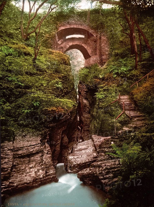 Teufelsbruecke, Aberystwith, Aberystwyth, Wales, Historic, digitally restored reproduction from a 19th century original, Record date not stated