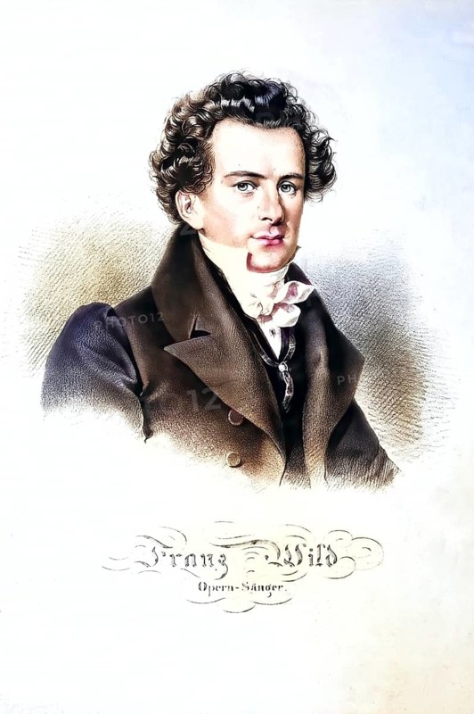 Franz Wild, 31 December 1792, according to other sources: 1791, in Niederhollabrunn, Lower Austria, 1 January 1860 in Vienna, according to other sources: Oberdöbling, was an Austrian opera singer, tenor, and was one of the most celebrated stage singers in Vienna in his time, Historic, digitally restored reproduction from a 19th century original, Record date not stated