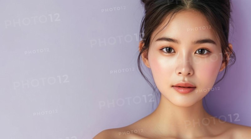 Beautiful young attractive asian lady portrait. Style and fashion. Diversity representation, AI generated