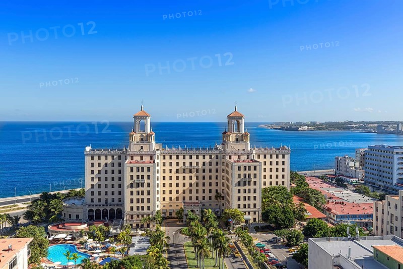 Famous historic Hotel Nacional in Havana near Malecon in Vedado district