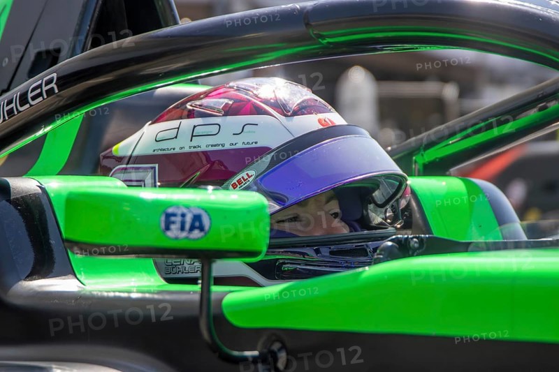 10 May 2024, Hockenheimring (Germany: Free practice of the FRECA (Formula regional by Alpine 2024) . Picture: Close-up of Lena Bühler Switzerland in the cockpit (Art Grand Prix)