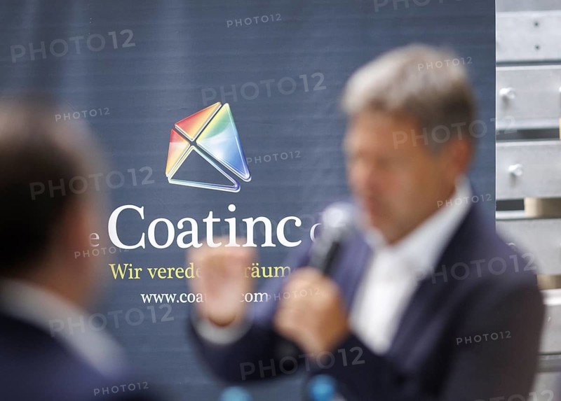 Robert Habeck, Federal Minister for Economic Affairs and Climate Protection and Vice Chancellor, visits the Coatinc Company, Germany's oldest family business, in Kreuztal, 22/08/2024
