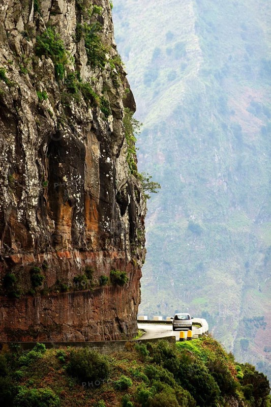 Street to Curral das Freiras, Madeira, Portugal, Road to Curral das Freiras, Madeira, Portugal, Europe