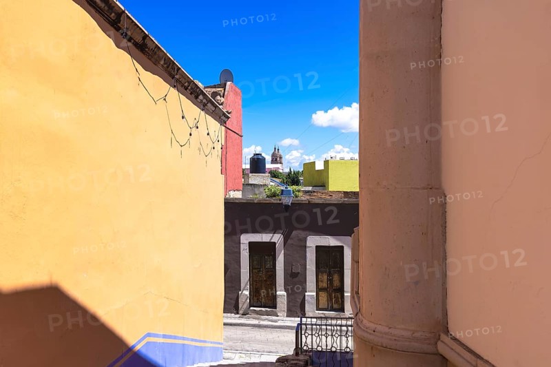 Durango, Mexico, colonial colorful city center near central Plaza de Armas and Cathedral Basilica, Central America