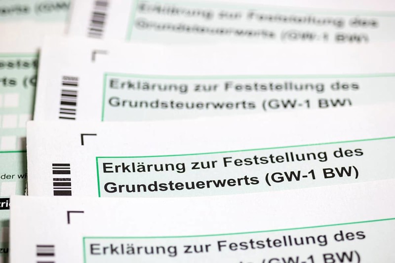 Declaration for the determination of the property tax value, property tax, tax return, tax office, forms