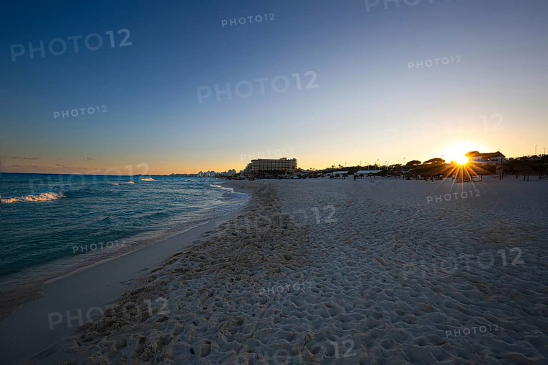 Playa Delfines (Dolphin Beach) nicknamed El Mirador (The Lookout) – one of the most scenic public beaches in Riviera Maya