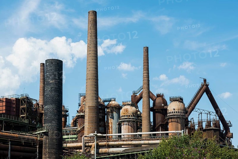 Former steelworks, Völklingen Ironworks, UNESCO World Heritage Site, Völklingen, Saarland, Germany, Europe