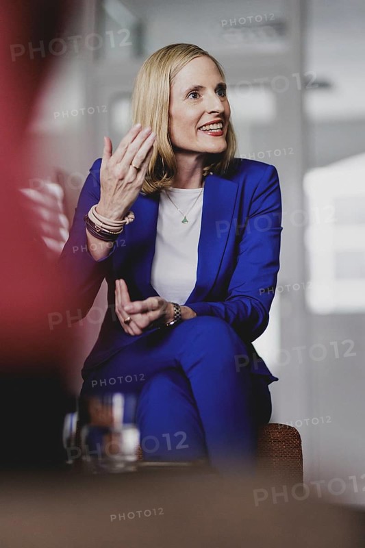 Marie-Christine Ostermann, President of the Association of Family Entrepreneurs, recorded during an interview in Berlin, 2 July 2024