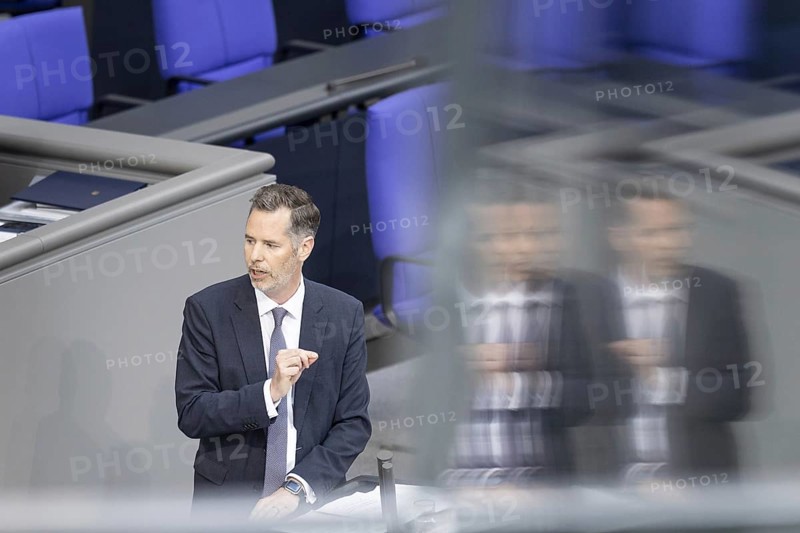 Christian Dürr, Member of the German Bundestag (FDP), recorded during a speech in the plenary session of the German Bundestag in Berlin, 26 June 2024