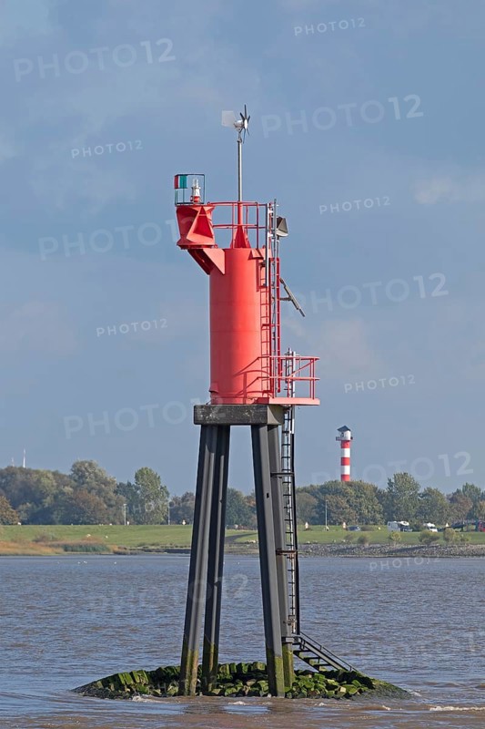 navigation mark, lighthouse, Glückstadt, Elbe, Schleswig-Holstein, Germany, Europe