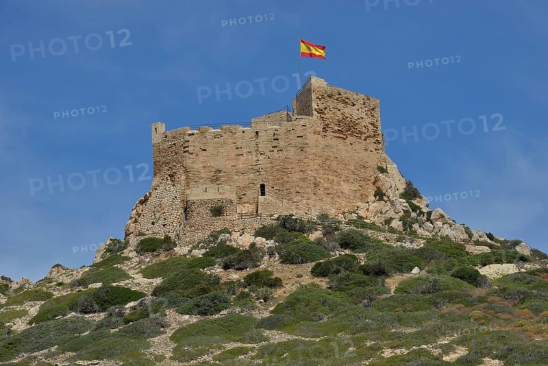 Cabrera Castle, Parque Nacional de Cabrera, Cabrera National Park, Cabrera Archipelago, Majorca, Balearic Islands, Spain, Europe