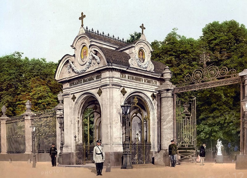Chapel of Alexander II, St. Petersburg, Russia, c. 1890, Historic, digitally enhanced reproduction of a photochrome print of the period, Europe