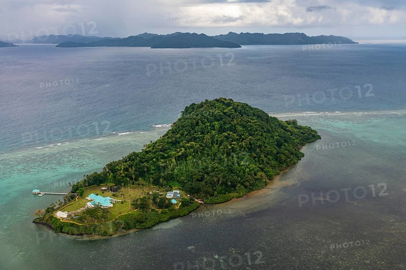 Little islet of the coast of Taveuni, Fiji, South Pacific, Oceania