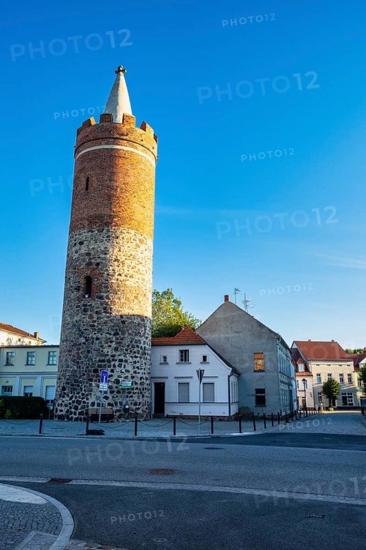 Wehrturm am Dammtor, Jüterbog, Brandenburg, Germany, Europe