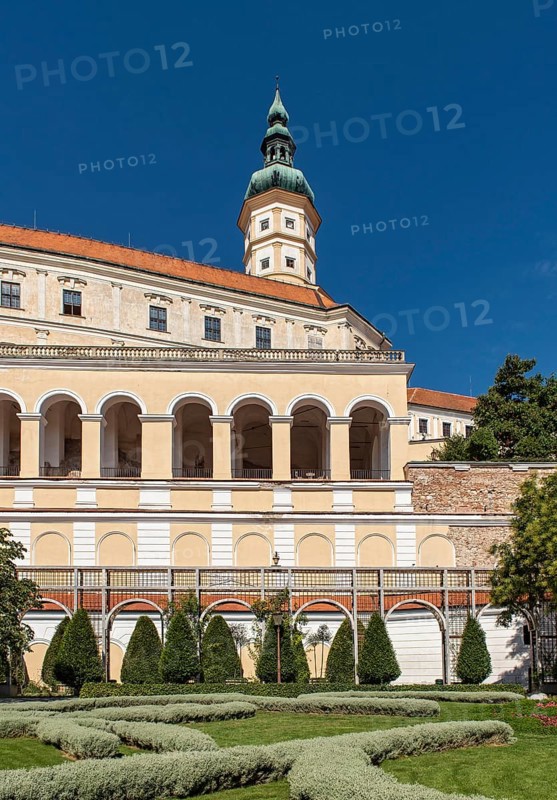 Mikulov Castle gardens, Czech Republic, Europe