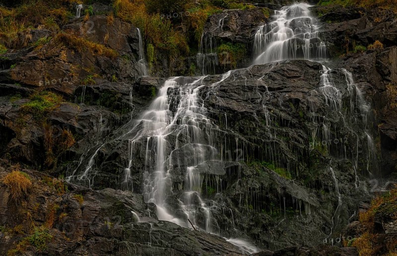 Todtnau waterfalls in autumn, Todtnau, Black Forest, Baden-Württemberg, Germany, Europe