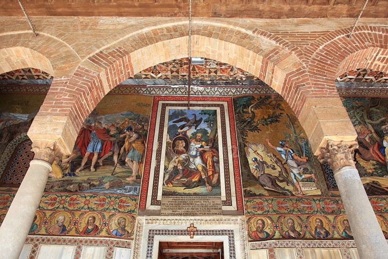 City of Palermo, Palazzo Reale, Royal Palace, also called Palazzo dei Normanni or Norman Palace, in the Cappella Palatina, UNESCO World Heritage Site, Sicily, Italy, Europe