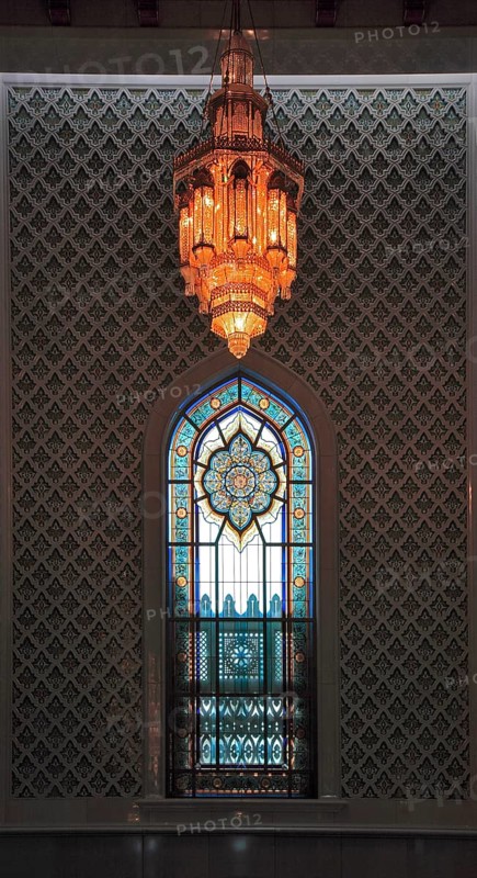 The Great Sultan Qabus Mosque in Muscat is the main mosque in Oman. It is considered one of the most important buildings in the country and one of the largest mosques in the world, Oman, Asia