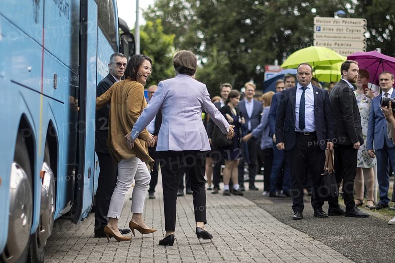 Annalena Bärbock (Bündnis 90 Die Grünen), Federal Minister for Foreign Affairs, and Catherine Colonna, Minister for Foreign Affairs of France, photographed during a joint Franco-German meeting in Lauterbourg, 21.07.2023., Lauterbourg, Germany, Europe