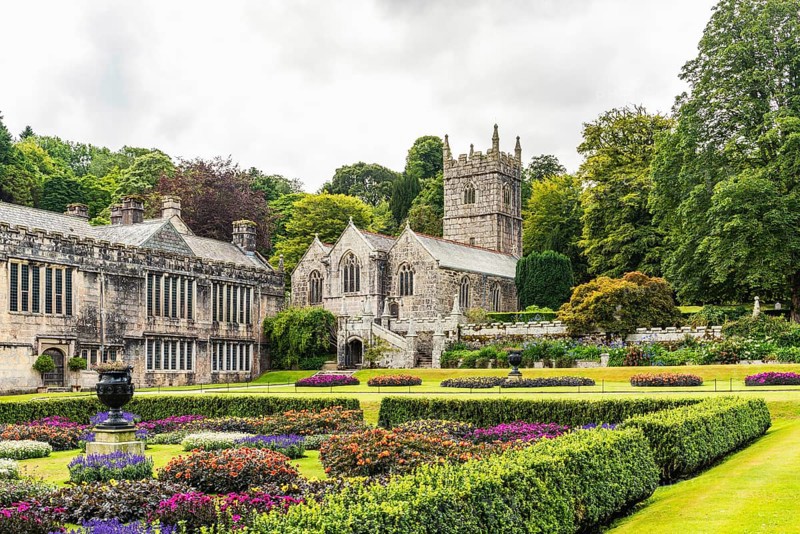 Church in Lanhydrock House and Garden, Bodmin, Cornwall, England, UK