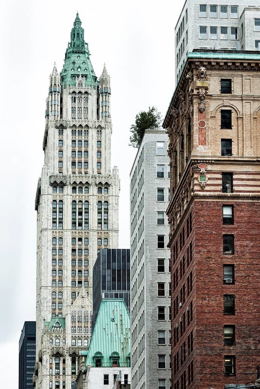Woolworth building, skyscraper, historic, Broadway, Manhattan, New York, USA, North America
