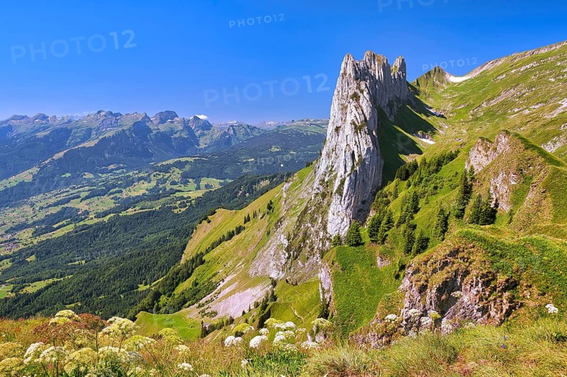 Kreuzberge, Chrüzberg, in the Alpstein, Appenzell Alps, Canton St. Gallen, Switzerland, Europe