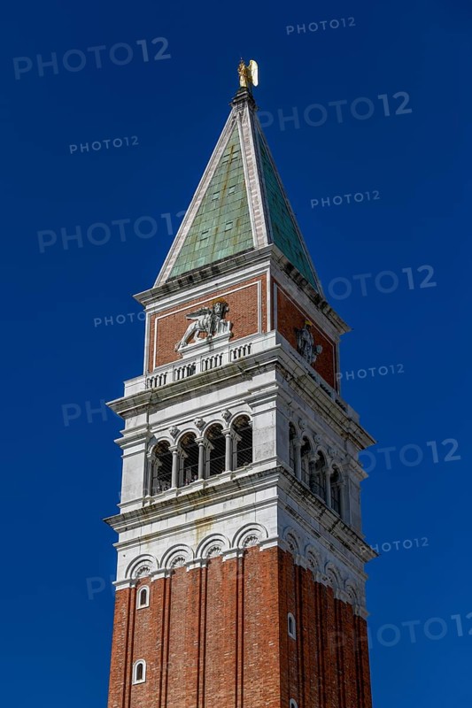 Campanile San Marco or Markusturm, San Marco district, Venice, Veneto region, Italy, Europe