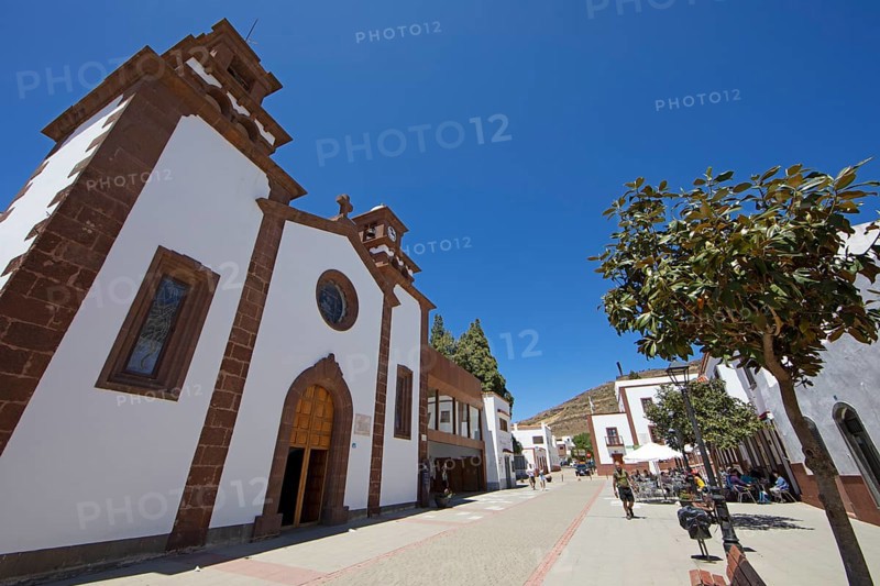 Church Templo Parroquiale de San Matias, Artenara, Las Palmas Province, Gran Canaria, Canary Islands, Spain, Europe