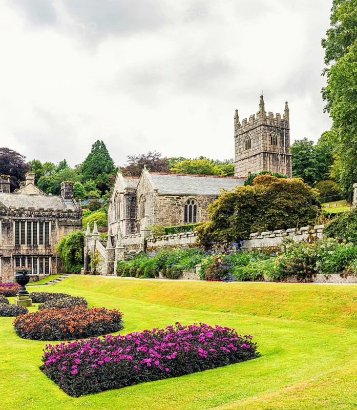Church in Lanhydrock House and Garden, Bodmin, Cornwall, England, UK