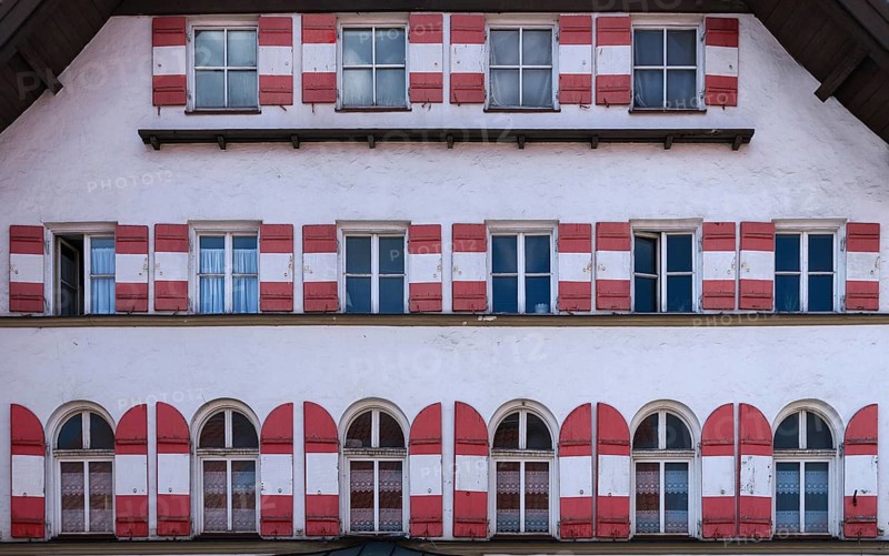 Façade of the Bären Brewery Inn, Nesselwang (Ostallgäu), Bavaria, Germany, Europe