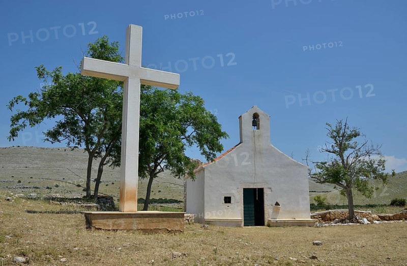 Chapel of Mary of Tarac, 17th century, Adriatic Sea, Kornati, Kornati Islands, Kornati Islands National Park, Croatia, Europe