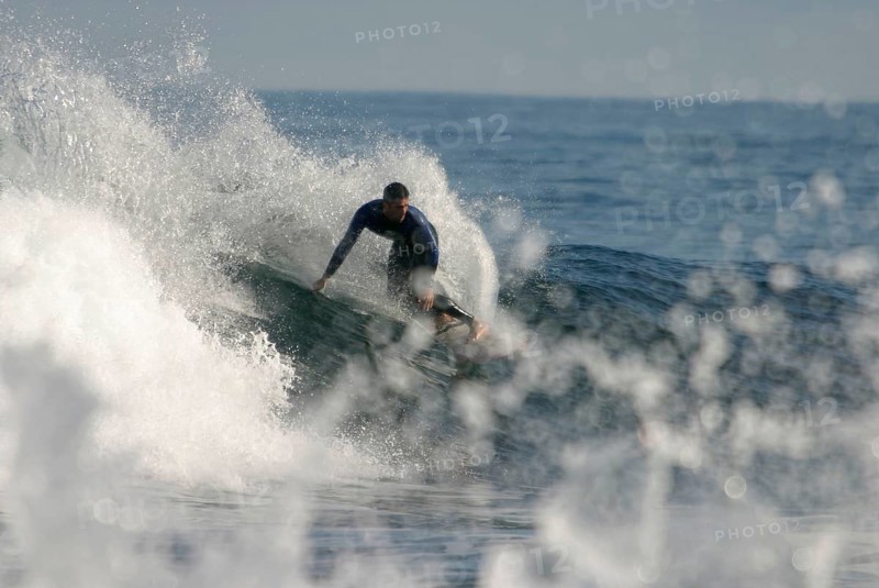 Surfer near Punta del Hidalgo, Tenerife, Canary Islands, Spain, Surfers near Punta del Hidalgo, Tenerife, Canary Islands, people, man, landscape, horizontal, Spain, Europe