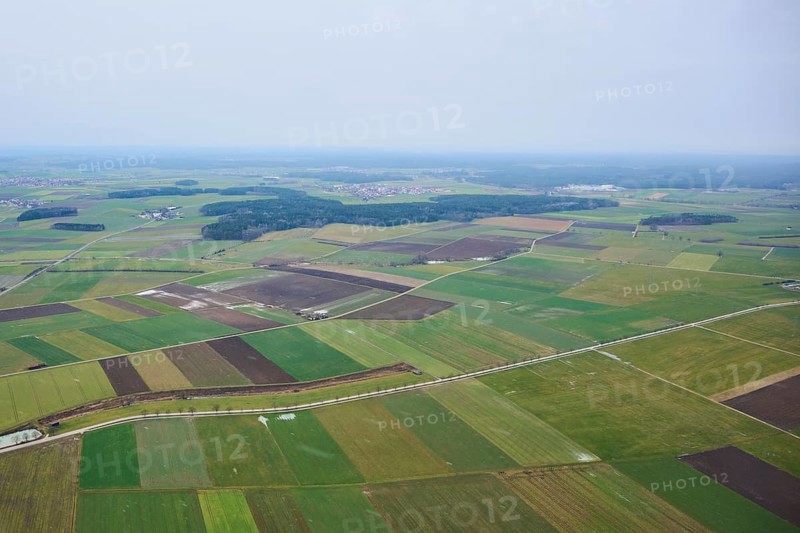 Aerial view of the area around Neumarkt in der Oberpfalz, Bavaria, Germany, Europe