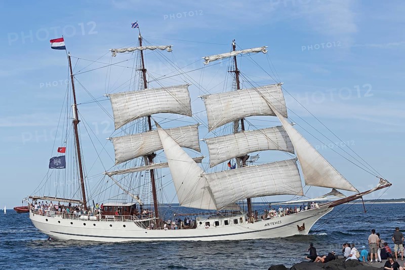 Sailing ship, Baltic Sea, Hanse Sail, Warnemünde, Rostock, Mecklenburg-Western Pomerania, Germany, Europe
