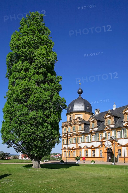 Seehof Castle, summer residence of the Bamberg prince-bishops, Memmelsdorf, Bamberg district, Upper Franconia, Bavaria, Germany, Europe