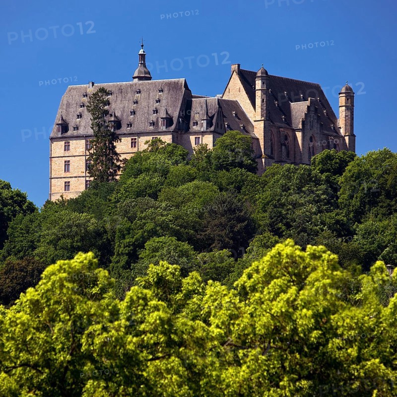 The Landgrave's Castle on the Schlossberg, Marburg an der Lahn, Hesse, Germany, Europe