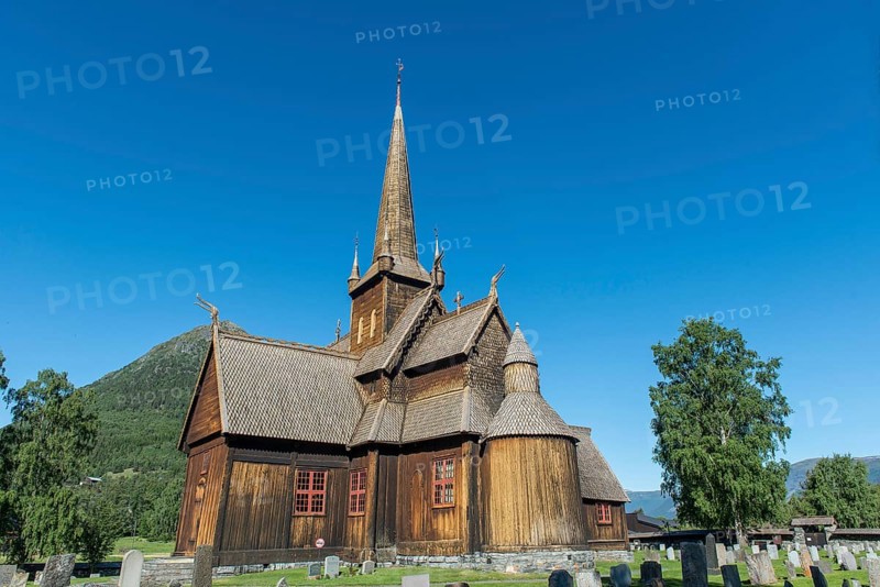 Lom Stave Church, Lom, Oppland, Norway, Europe
