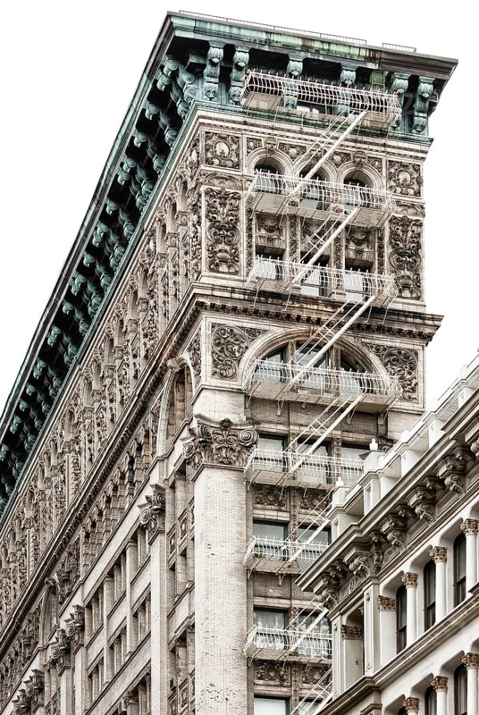 Cast Iron building, architecture, historical, fire escape, cast iron, SoHo, Manhattan, New York city, USA, North America