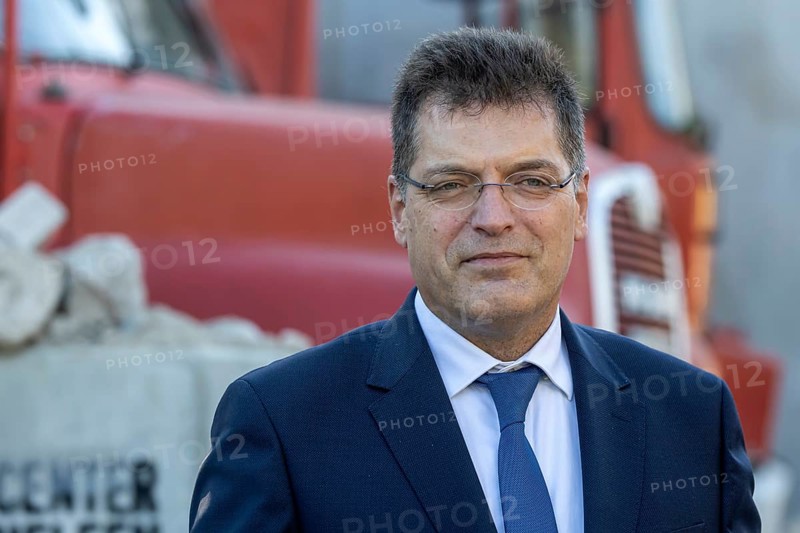 Janez Lenarcic, EU Commissioner for Humanitarian Aid and Crisis Management, portrait. International civil protection exercise Magnitude with more than 1000 rescuers. They rehearse an emergency after a fictitious earthquake on the Upper Rhine. The large-scale exercise, co-financed by the European Union, is intended to practise the cooperation of rescue forces from different nations. Mosbach, Baden-Württemberg, Germany, Europe