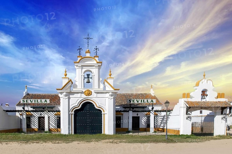 A church in El Rocio, Spain, Huelva, El Rocio, church, architecture, Spain, Huelva, El Rocio, El Rocio, Huelva, Spain, Europe